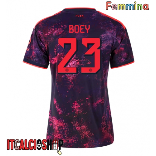 Bayern Munich Sacha Boey #23 Terza Maglia Femmina 2026-27 Manica Corta